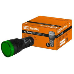 Лампа сигнальная TDM AD-16DS(LED) 12В AC/DC SQ0702-0053