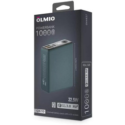 Внешний аккумулятор OLMIO QX-10 (044457) темно-зеленый