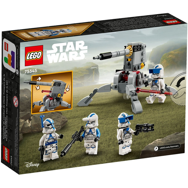 Конструктор LEGO Star Wars 75345 Боевой набор клонов 501-го легиона