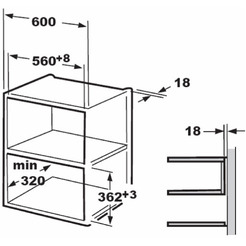 Встраиваемая микроволновая печь Akpo MEA 820 08 MMP01 BL