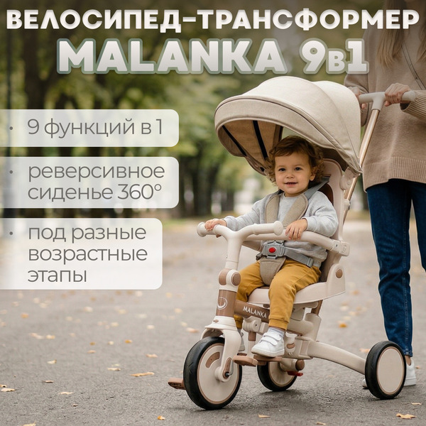 Детский велосипед Bubago Malanka BG 211-2 (коричневый)