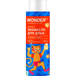 Детское экомасло для душа Wonder LAB Нежный пудинг (380мл)