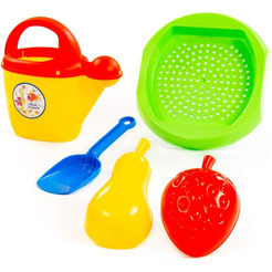 Игровой набор Полесье №403 (сито, совок, формочки, лейка)