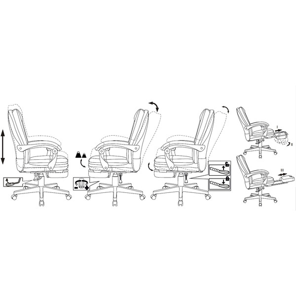 Офисное кресло Бюрократ CH-824MSG-BF (черный)