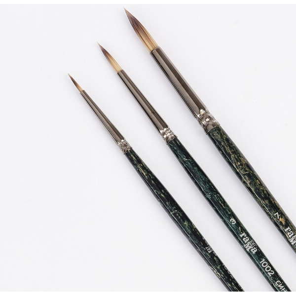 Набор художественных кистей синтетика Гамма "Модерн" 1001203 (3шт)