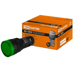 Лампа сигнальная TDM AD-16DS(LED) 24В AC/DC SQ0702-0058