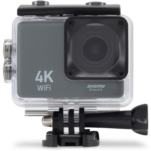 Экшн-камера Digma DiCam 810 (серый)