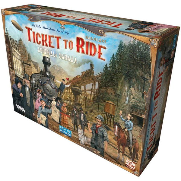 Настольная игра Hobby World Ticket To Ride. Наследие: Легенды Запада