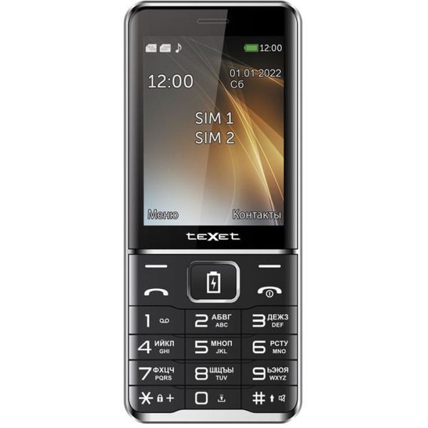 Сотовый телефон Texet TM-D421 (+ЗУ WC-111) черный