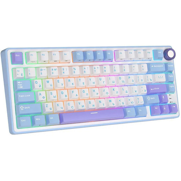 Клавиатура Royal Kludge R75 Taro Milk ( K silver switch)