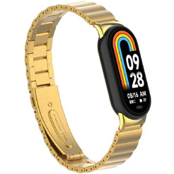 Ремешок Bingo Stainless Strips для XIAOMI Mi Band 8 (золотистый)