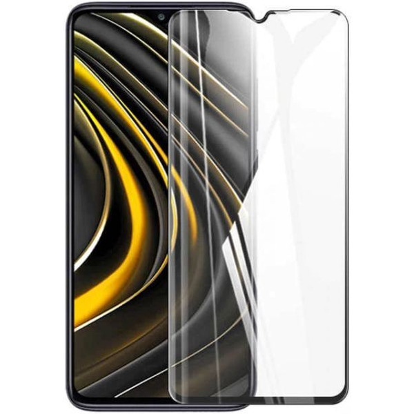 Защитное стекло CASE Full Glue для Xiaomi Poco M3 / Redmi 9T (черный)