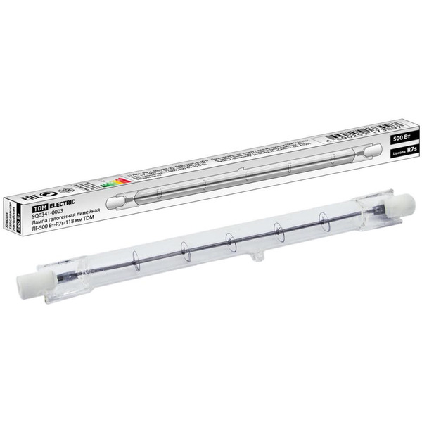 Лампа TDM ЛГ-500 Вт-R7s-118 мм SQ0341-0003