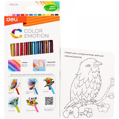 Карандаши цветные Deli C00200 (12 цветов)