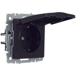 Розетка IEK Brite РСбш10-3-44-БрЧ