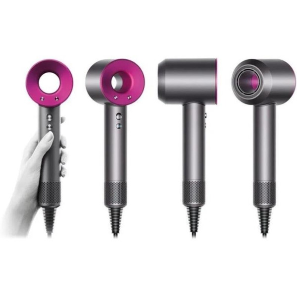 Фен Dyson HD15 Supersonic (никель/фуксия) + переходник Red Line BS-01