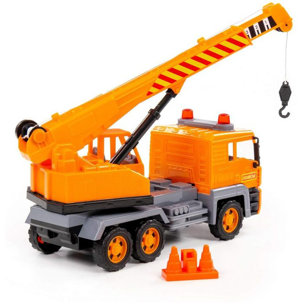 Автомобиль с краном Полесье Алмаз автомобиль-кран инерционный 86716