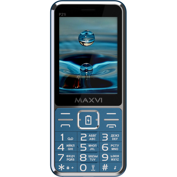 Мобильный телефон Maxvi P21i + ЗУ WC-112 (маренго)
