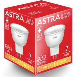 Светодиодная лампа ASTRA MR16 7W 3000K