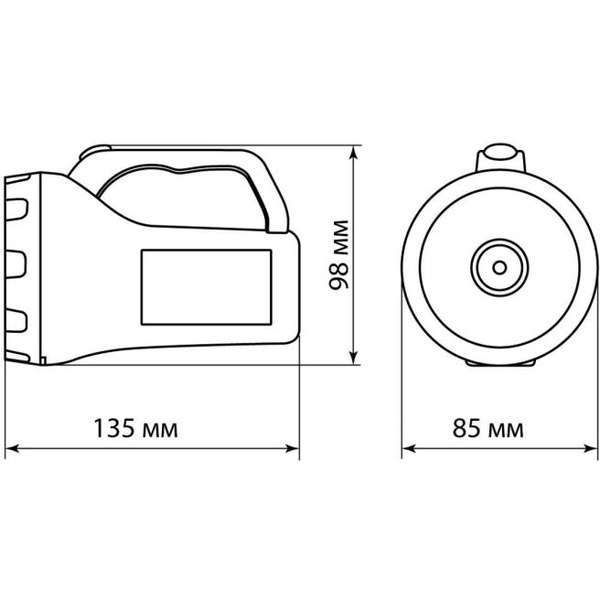 Фонарь светодиодный TDM "Прожектор 5" SQ0350-0068
