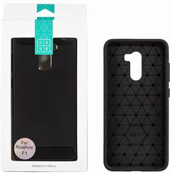 Накладка Case Brushed Line для Xiaomi Pocophone F1 (черный)