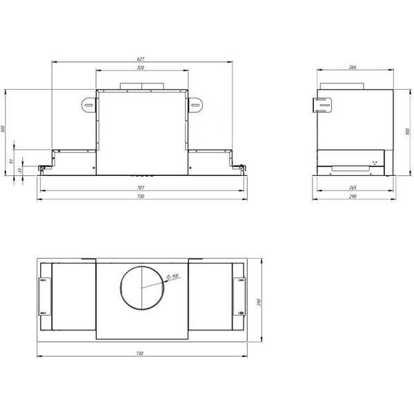 Вытяжка Akpo Neva Glass Eco 80 wk-4 (черный/нержавеющая сталь)