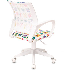 Компьютерное кресло Бюрократ Burokids 1W (белый монстры/пластик белый)
