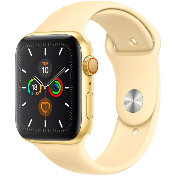 Ремешок Bingo Silicone для Apple Watch 42/44/45mm (S) бежевый