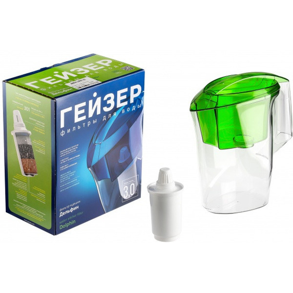 Фильтр-кувшин Гейзер Дельфин (зеленый)
