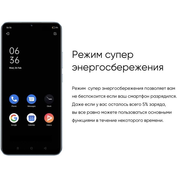 Смартфон Realme C30s (RMX3690) 3GB/64GB черный