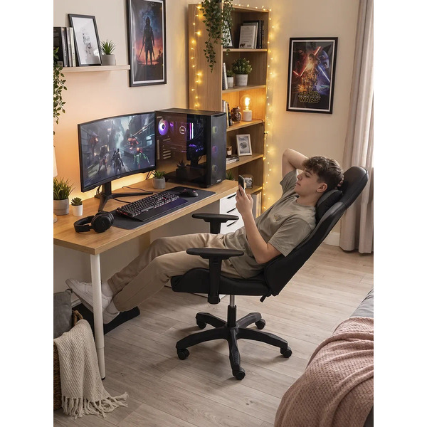 Игровое кресло byroom RG FLEX leather grey BRGL025/G