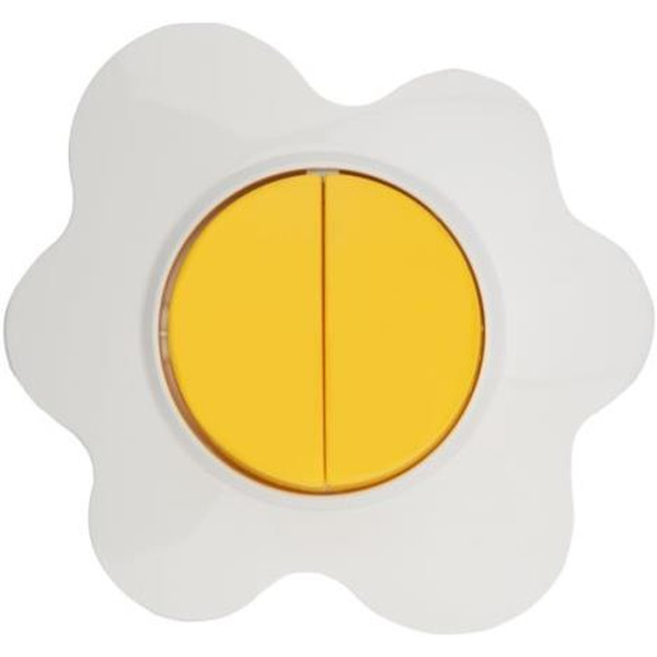 Выключатель двухклавишный KRANZ HAPPY Яичница KR-78-0630