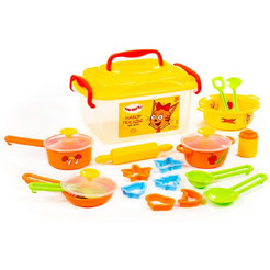 Набор игрушечной посуды Полесье Три кота 72931 (20 элементов)