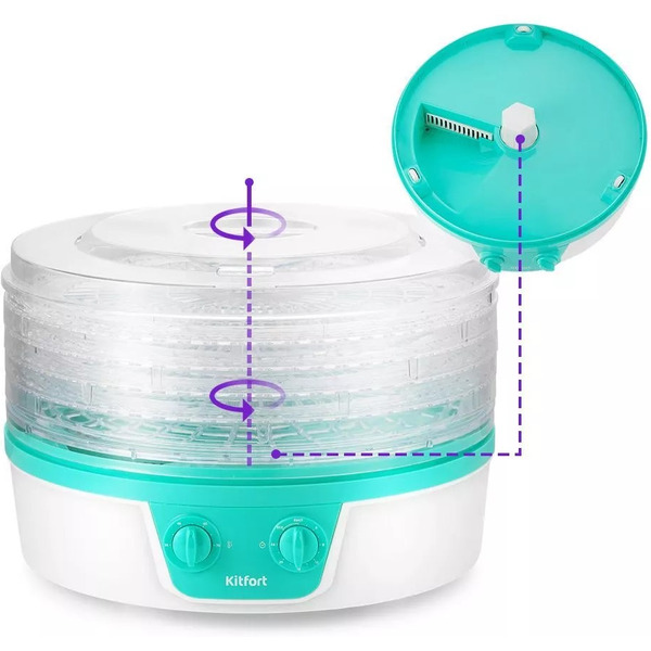 Сушилка для овощей и фруктов Kitfort KT-1935-3