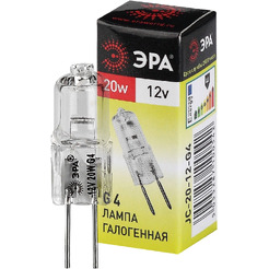 Лампочка галогенная ЭРА G4-JC-20W-12V C0027369