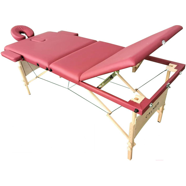Массажный стол Calmer Bamboo Three 70 (красный)