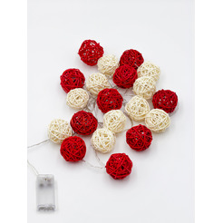 Светодиодная гирлянда ArtStyle Тростниковые шарики CL-N222WW