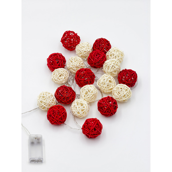 Светодиодная гирлянда ArtStyle Тростниковые шарики CL-N222WW