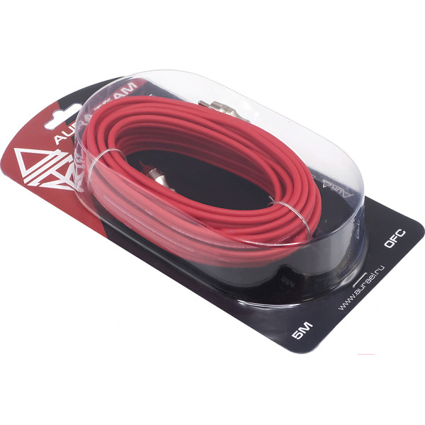 Кабель Aura RCA - RCA RCA-B25 SE (5 м, красный)