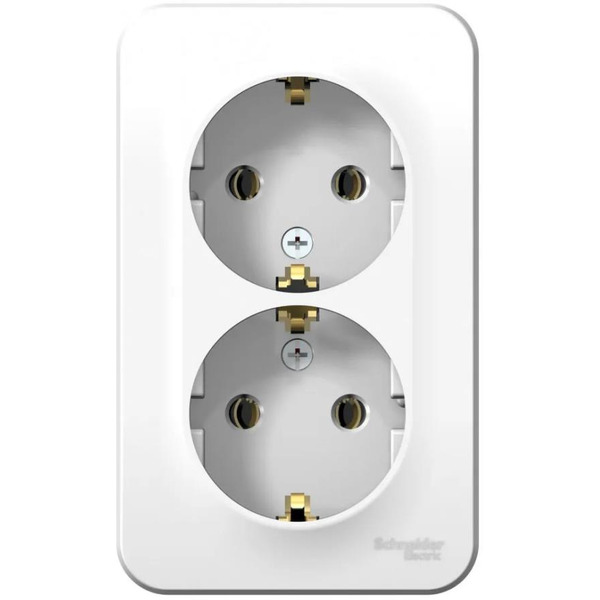 Розетка двойная Systeme Electric BLANCA BLNRA010211