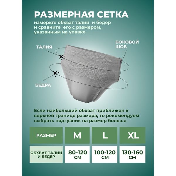 Трусы впитывающие для взрослых AKTIVOLIFE Women XL (10шт)