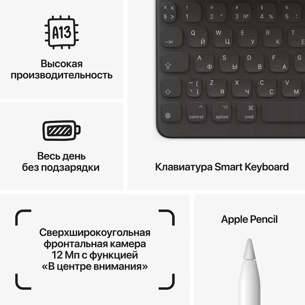 Планшет Apple iPad 9 10.2" A2602 64GB (серый космос) + адаптер сетевой универсальный NO:008