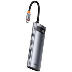 Док-станция Baseus Metal Gleam Series 7-in-1 Multifunctional Type-C WKWG020113