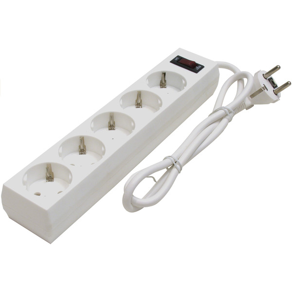 Сетевой фильтр DEFENDER ES, 3 м, 5 розеток, белый