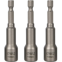 Набор насадок шестигранных магнитных Deli EDL4810T