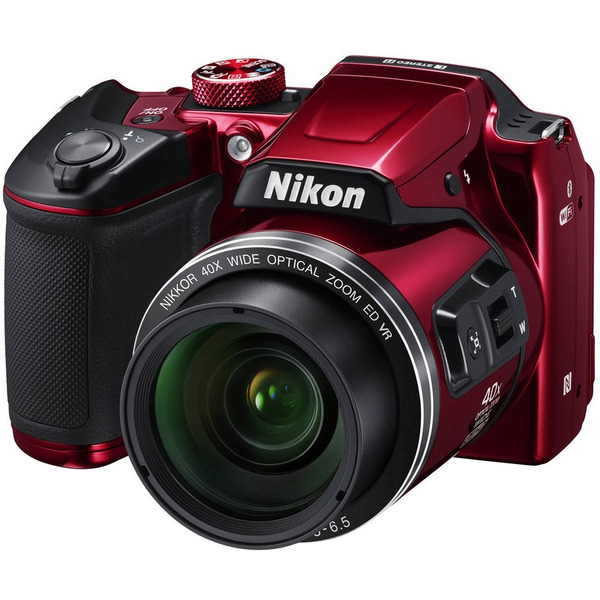 Цифровая фотокамера NIKON B500 красный