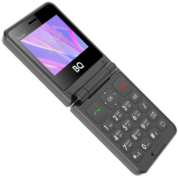 Мобильный телефон BQ 2456 Pocket (черный)