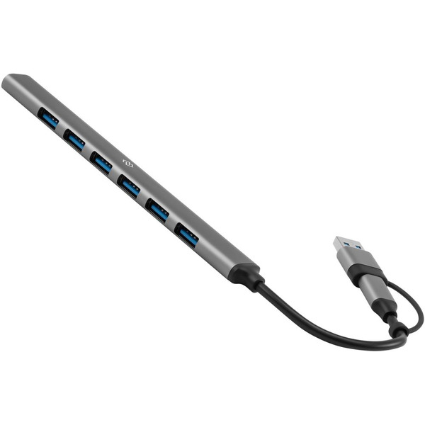 Разветвитель USB-C + USB-A Digma DHUB-7USB-AC-2.0