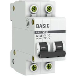 Выключатель нагрузки EKF Basic 2P 63А ВН-29