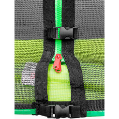 Батут Alpin 8 ft AT-252 outside зеленый (с защитной сеткой и лестницей)